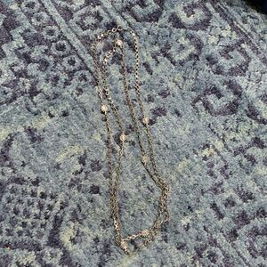 Vintage Accessocraft NYC stainless steel ornate 60” chain necklace
